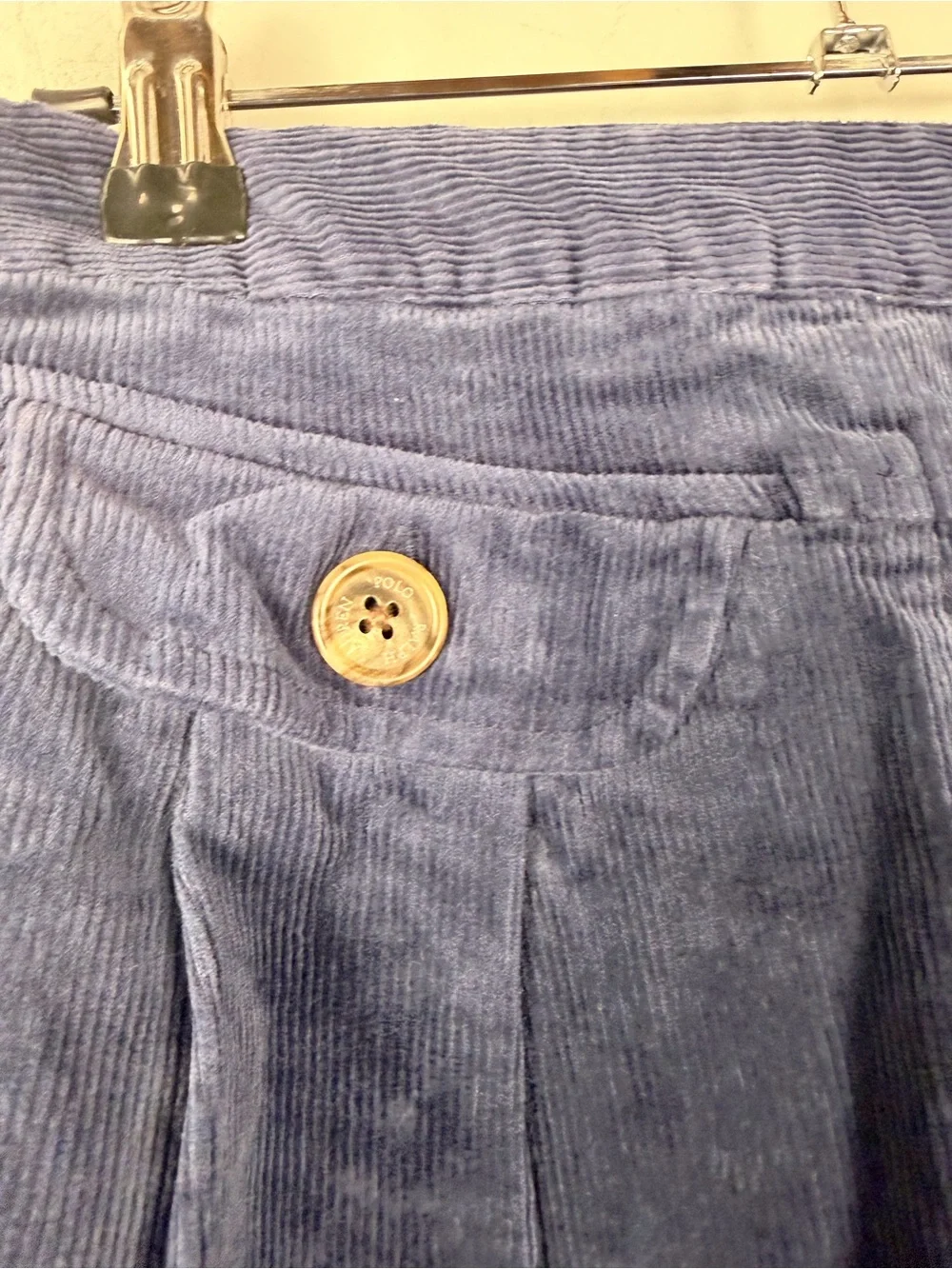 Girls Ralph Lauren Navy Blue Corduroy Mini Skirt size 8